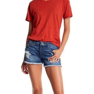 Joe's Jeans Distressed Cut Out Jean Shorts